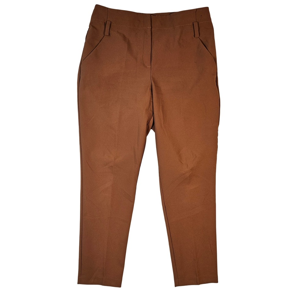 New York & Company 7th Avenue Design Studio Brown Straight Leg Dress Pants 12